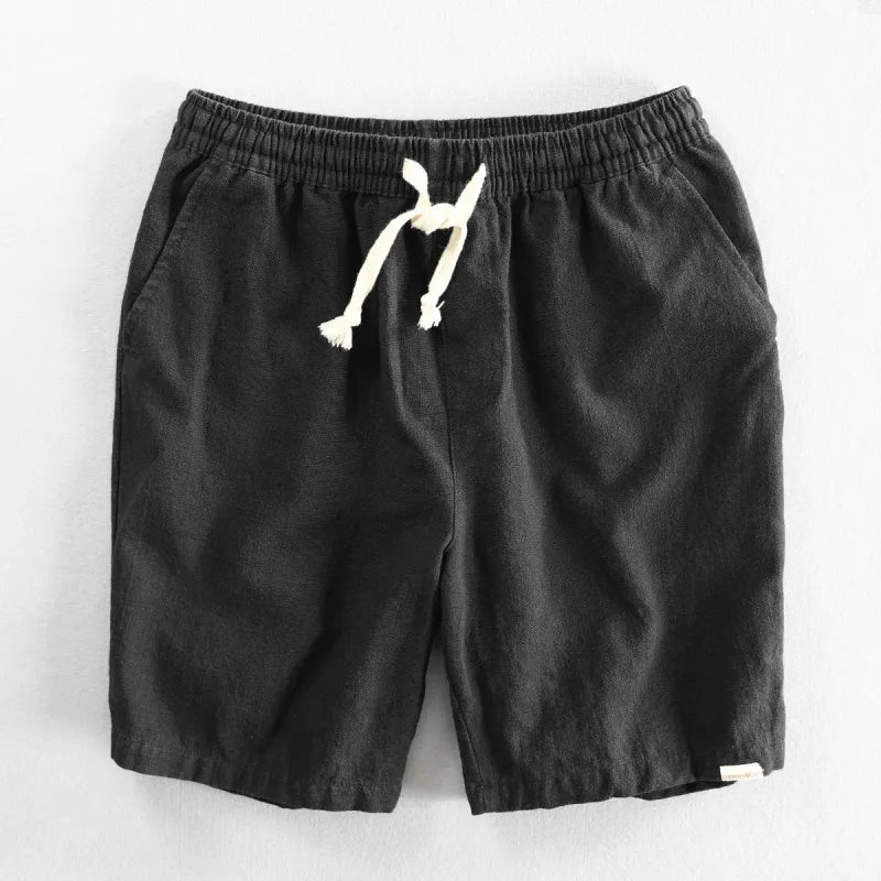 Marine shorts af hør - Scandi København